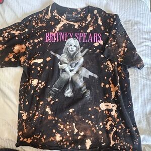 Britney Spears bleached graphic tee